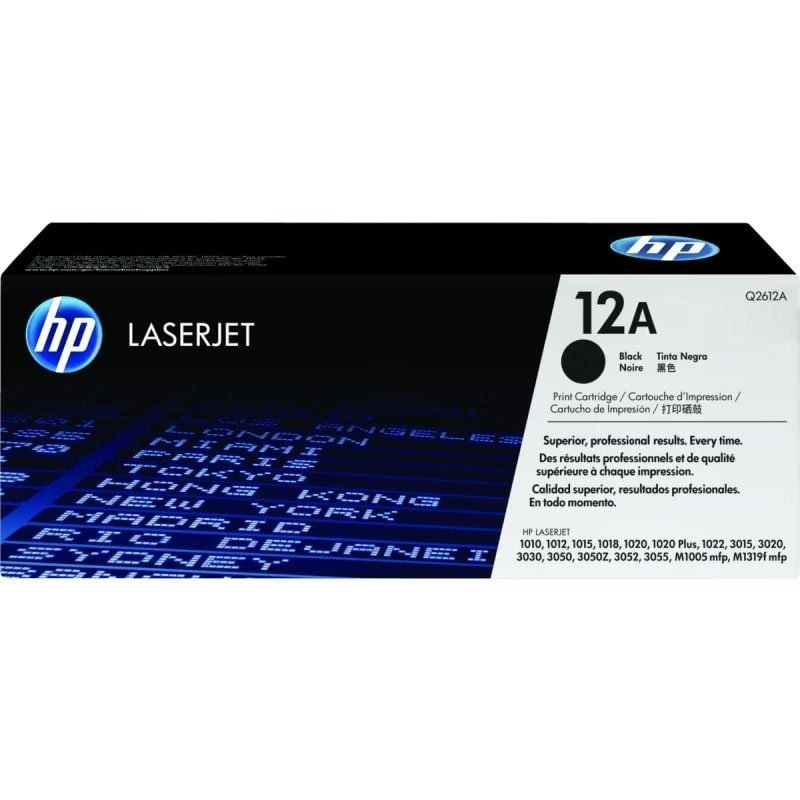Tóner original hp nº12a/ negro